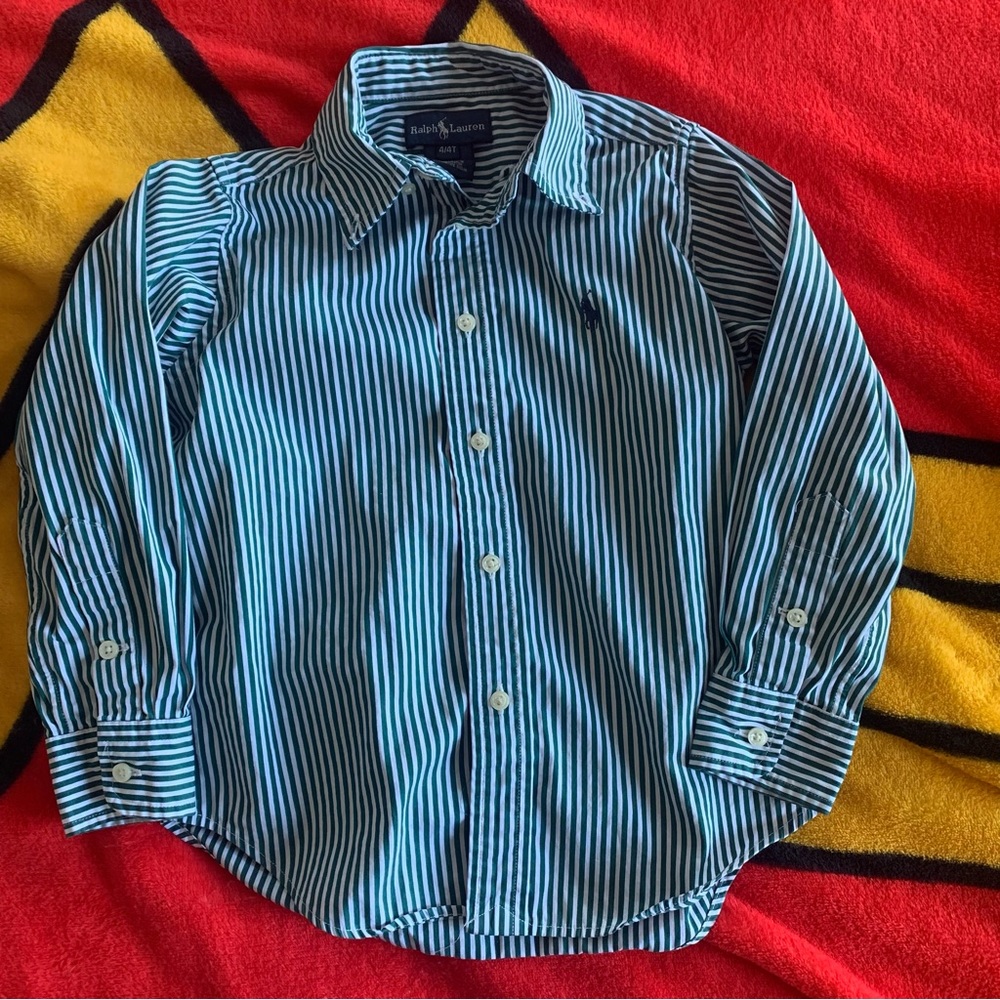 Polo Button Up Green
